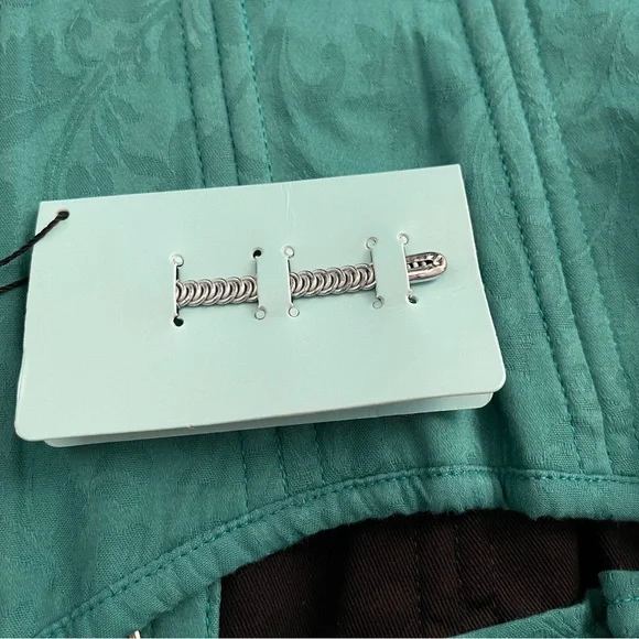 Bunny Corset Teal Brocade Underbust